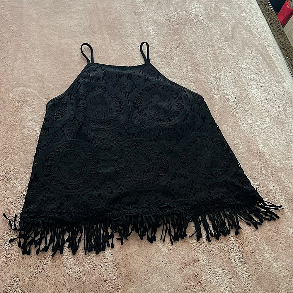 Xhileration black halter top